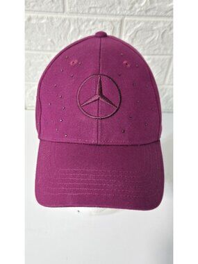Mercedes Benz Womens baseball Cap / Hat, Embellished With Bling Purple / Plum